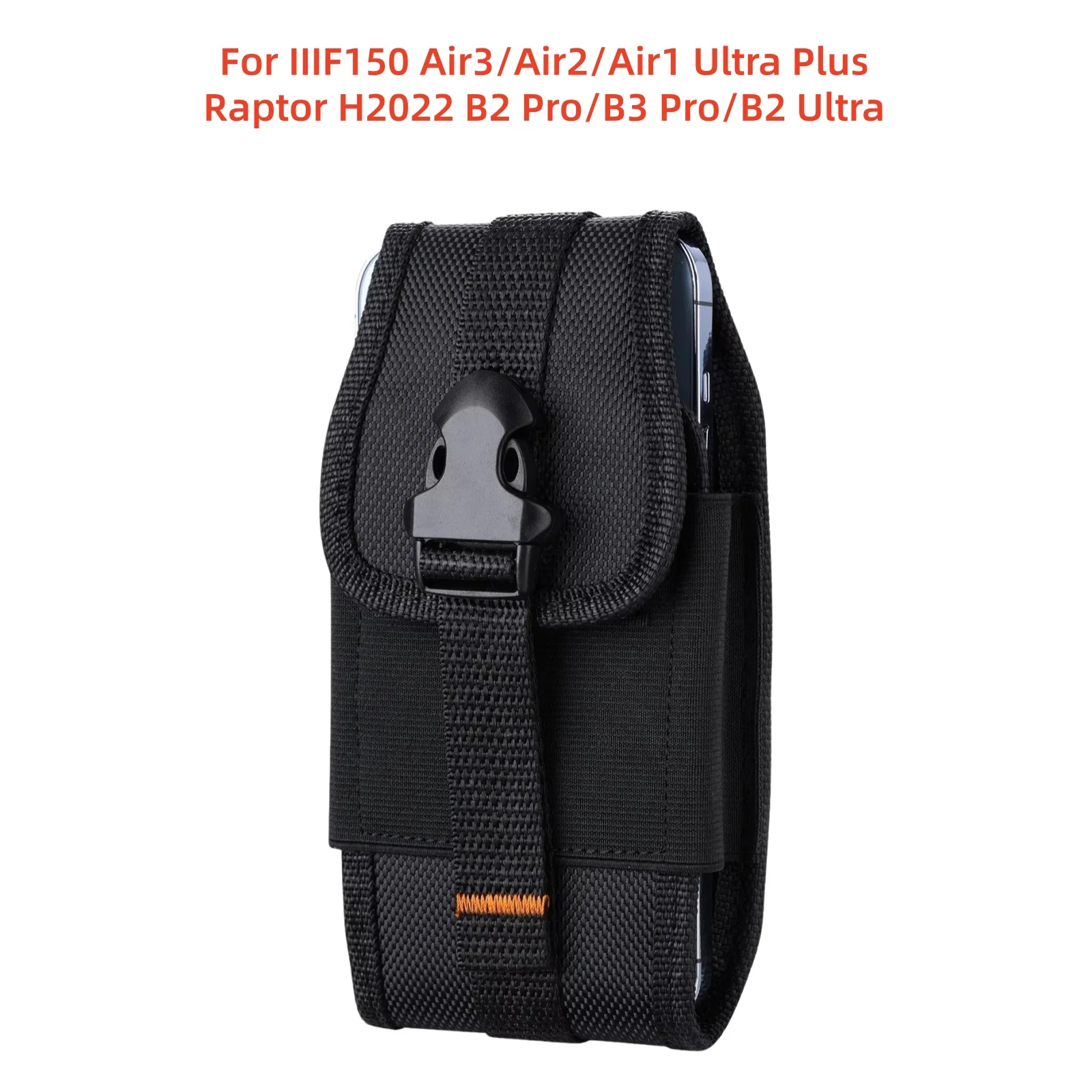 

For IIIF150 Air3 Air2 Air1 Ultra Plus Raptor H2022 B2 Pro B3 Pro B2 Ultra Universal Belt Waist Bag Flip Card Wallet Case Phone