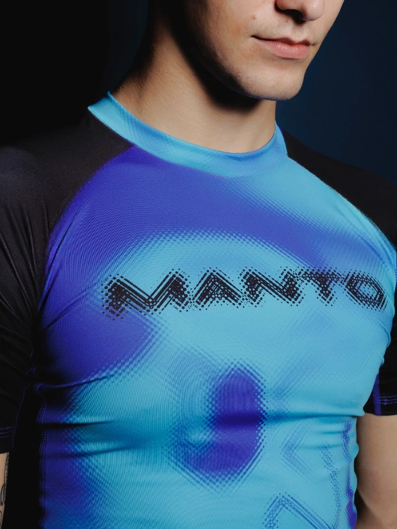 

2024 Essential MANTO Quick Drying Sports T-shirt for Wrestling and Boxing Fans, Men's Breathable and Sweat Absorbing T-shirt