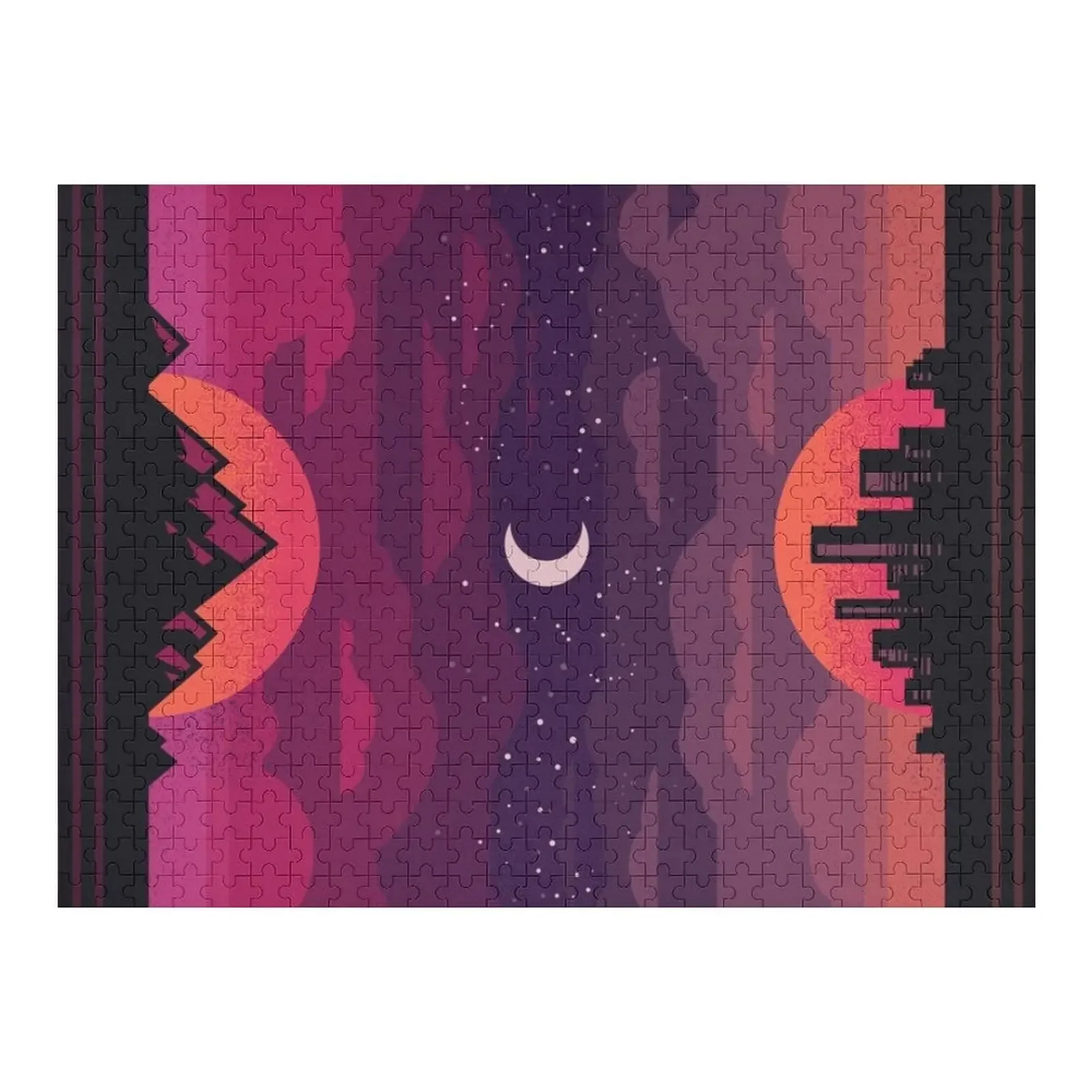 

Sunset to Sunrise Jigsaw Puzzle Customs With Photo Wooden Animal Puzzle