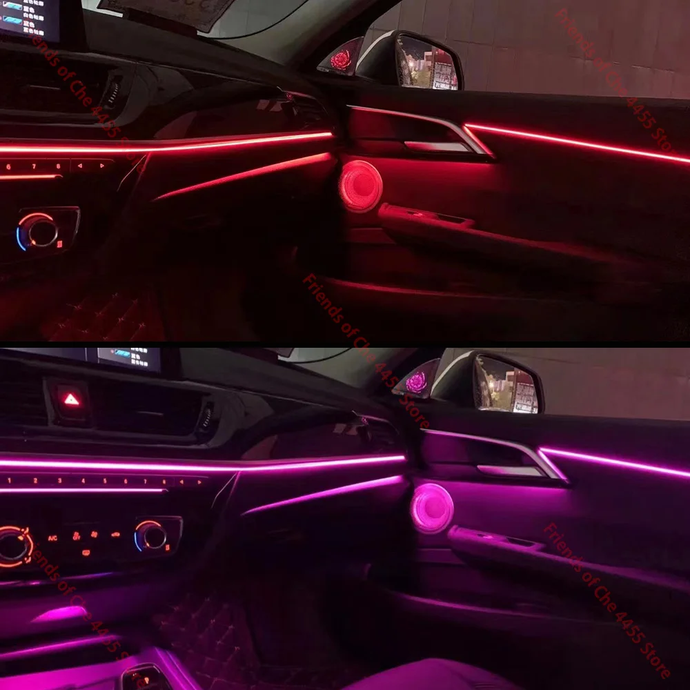 64 Colors Dynamic Ambient Light for BMW 1 Series 2016-2023 F20 F40 Multi-color LED Interior Lighting Upgrade Accessories