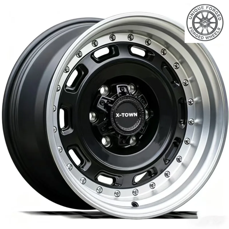 26 Style 2‑pcs Brushed New Multi Spoke 17x9 Inch 6x139.7 5x120 24x14 Forged Aluminium Alloy Wheels For Auto Popular Pattern Off‑