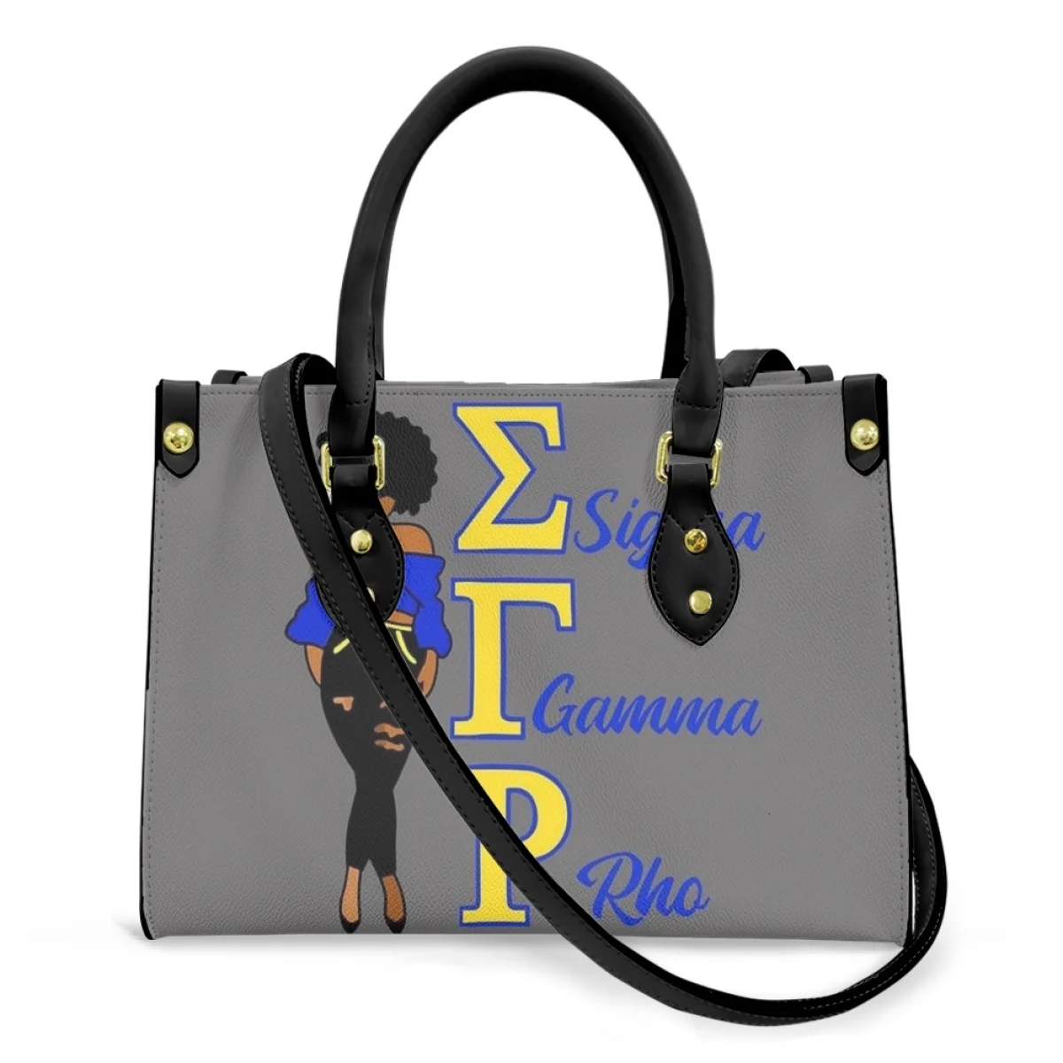 

FORUDESIGNS Sigma Gamma Rho Ms. Fantasy Handbags Simple Fashion PU Hand Bag Shoulder Leather Tote Bags Artistic Style New