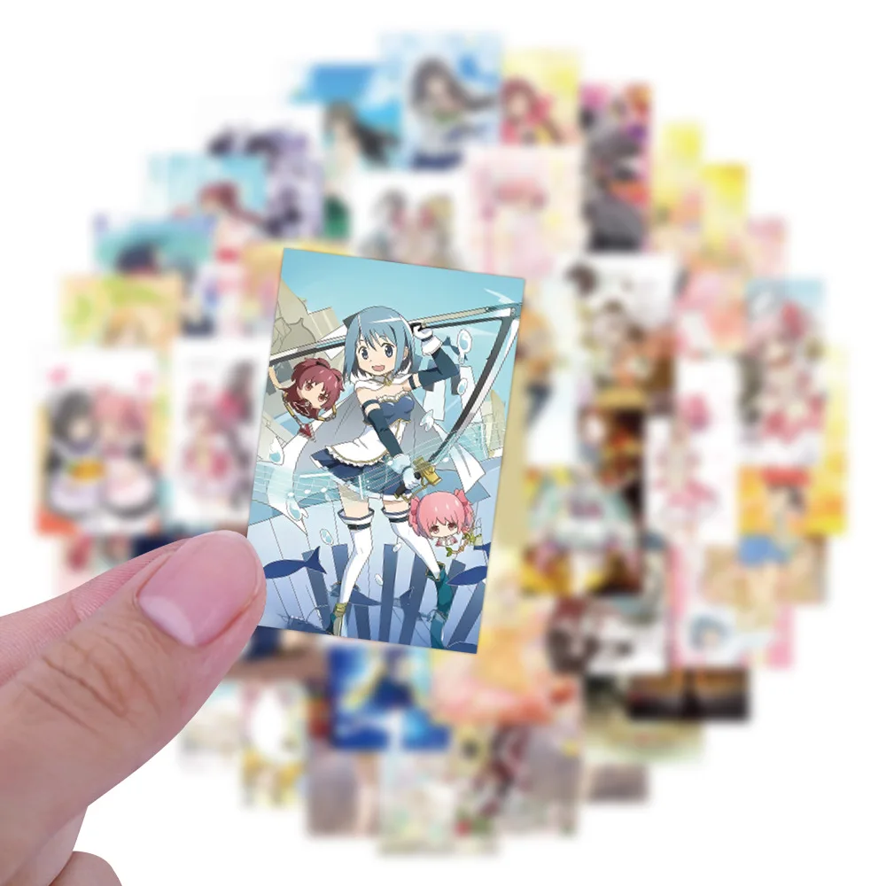 75PCS Puella Magi Madoka Magica  Anime Waterproof Cartoon Stickers Decoration Notebook Mobile Guitar Water Cup Suitcase Graffiti