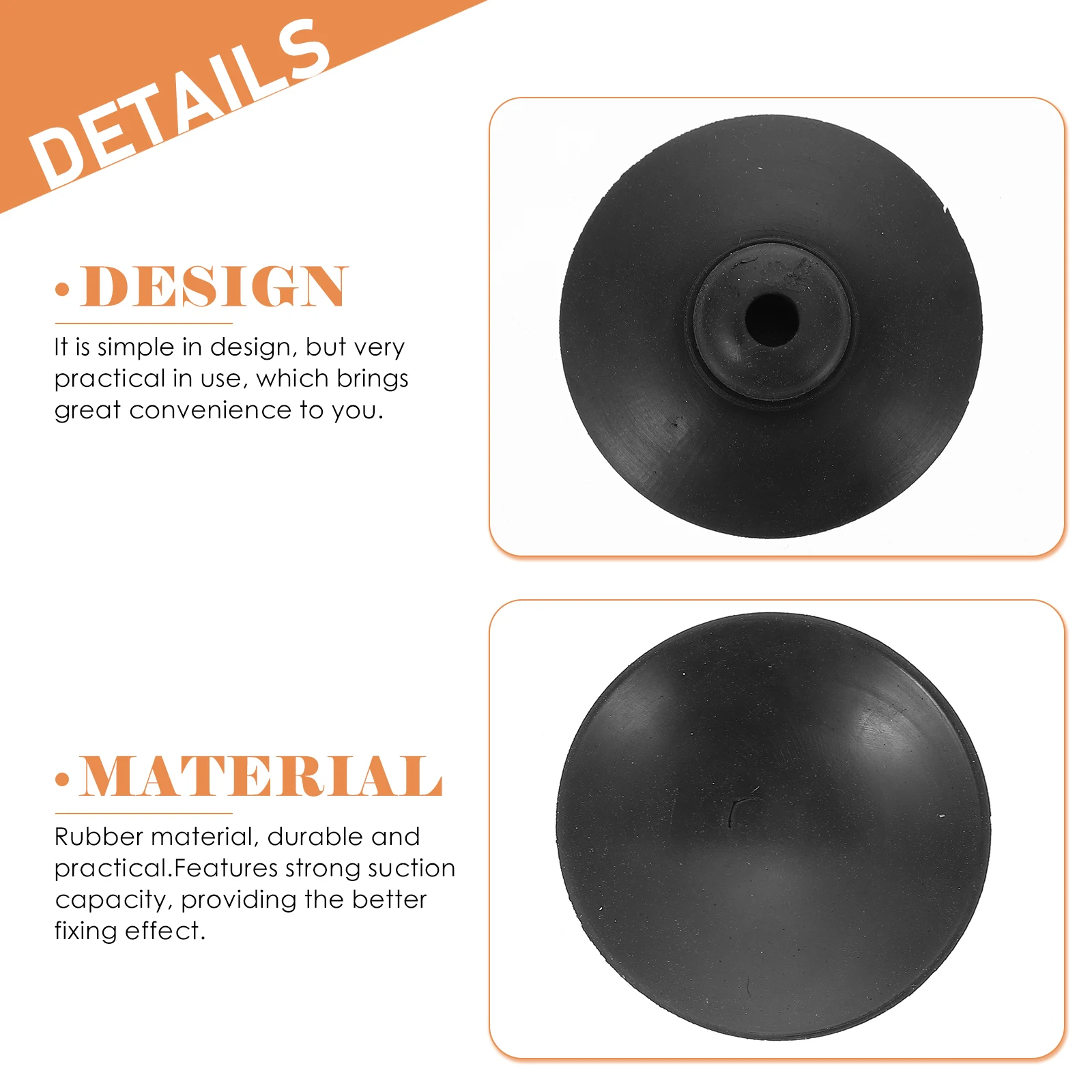 

20 Pcs Oxygen Pump Suction Cup Suckers Aquarium Air for Fish Tank Rubber Cups Black Circulation