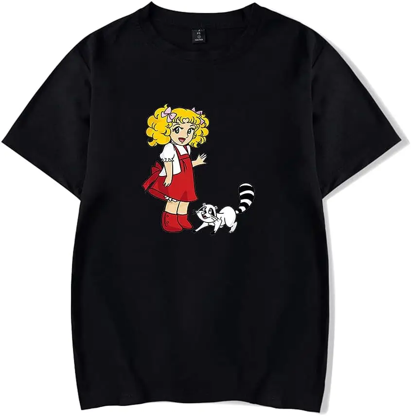 

New Anime Candy Candy T-Shirt Merch Casual Short Sleeved T Shirt Unisex Tee