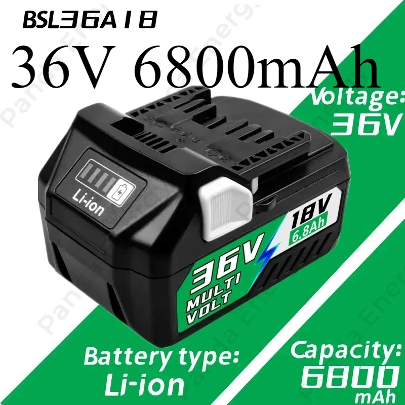 Литий-ионный аккумулятор для электроинструментов Hitachi/HiKOKI 36 В, 6800 мАч для BSL1830 BSL1850 BSL1860 BCL1815 EBM1830 BSL1840 330139 DS18DBL Литий-ионный аккумулятор для электроинструментов Hitachi/HiKOKI 36 В, 6800 мАч для BSL1830 BSL1850 BSL1860 BCL1815 EBM1830 BSL1840 330139 DS18DBL