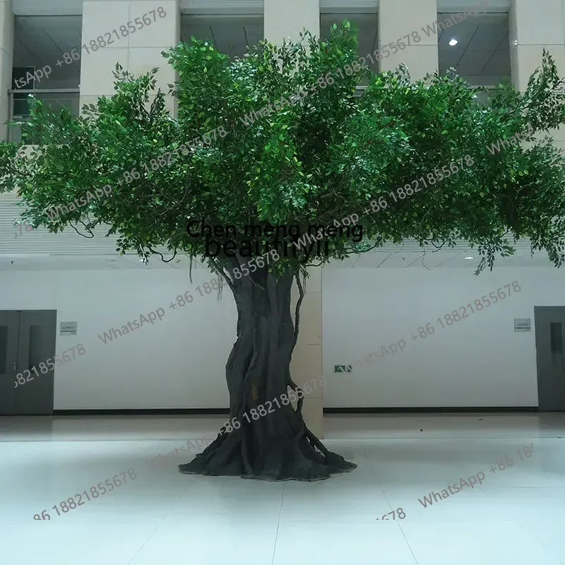 ss cn8350 ss 8350 Imitative Tree Frp Fake Trees Large Banyan Indoor Wrapped Pillars Banyan Large Hall Wedding Tree