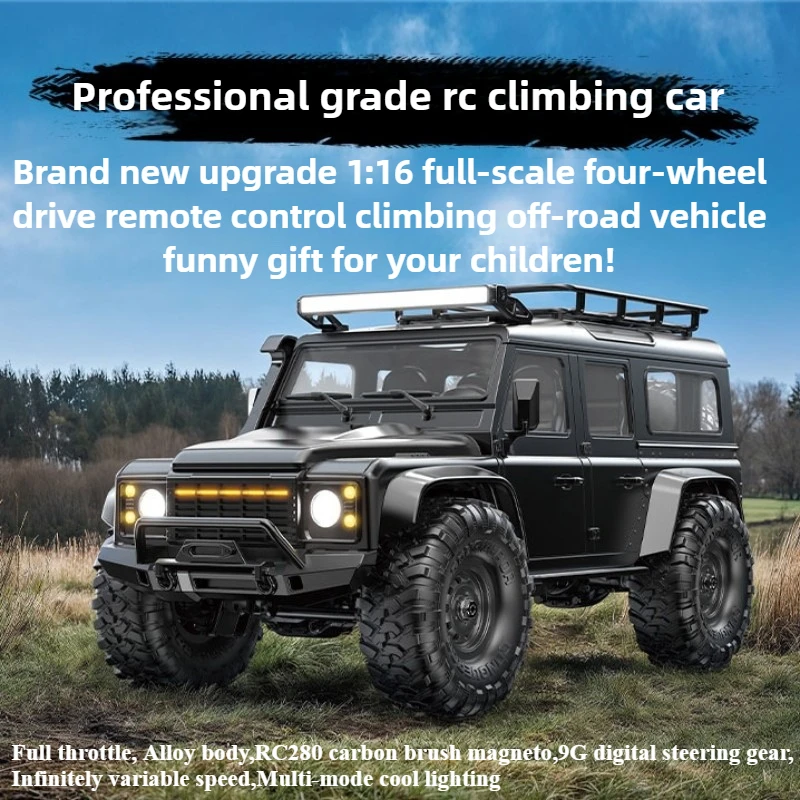 

Cool Stuff Toy Car Gift-1:16 Full-scale High-speed 4WD Rc Truck,Carbon Brush Off-road Rc Cars,Remote Control Car,Toys for Boys