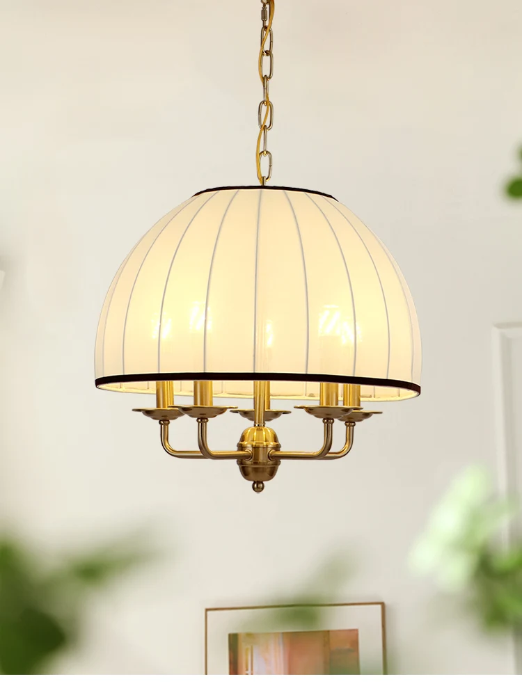 French Design Neoclassical Medieval Cream Pendant Light Led E27 Vintage Nordic Hanging Lamp Restaurant Bedroom Study Homestay