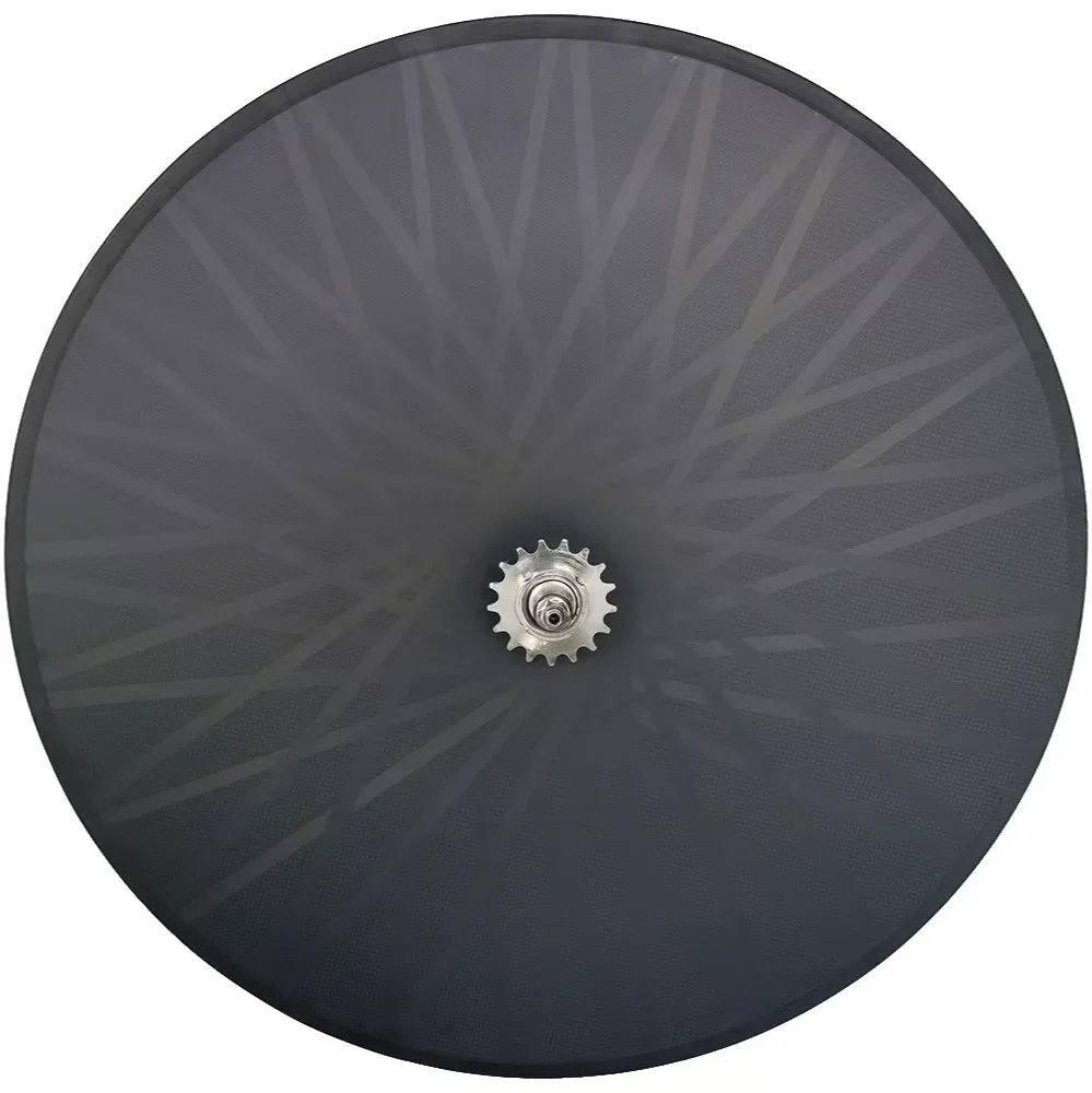 700C ألياف الكربون الطريق/المسار/العتاد الثابت دراجة عجلة قرصية خلفية حافة/فرامل قرصية 25/28 مللي متر واسعة 3K أنبوبي/أنبوبي