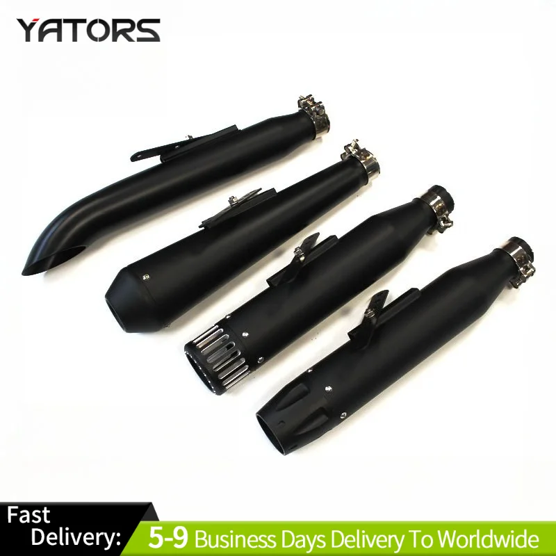 

38 40 42 45MM Universal Sc Motorcycle Exhaust Muffler Escape For Punk Classic Retro Style Cruiser Halley Moto Exhaust Modified