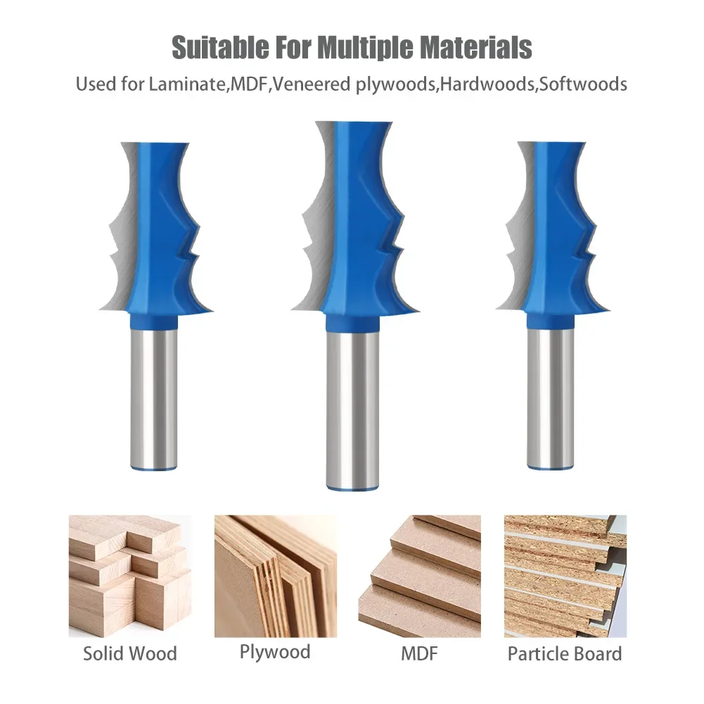 1 PC 1/2 ′′ Shank Router Bit Fresas Para Router Madera Armrest Router Bit  Steel Milling Cutter Woodworking Tools