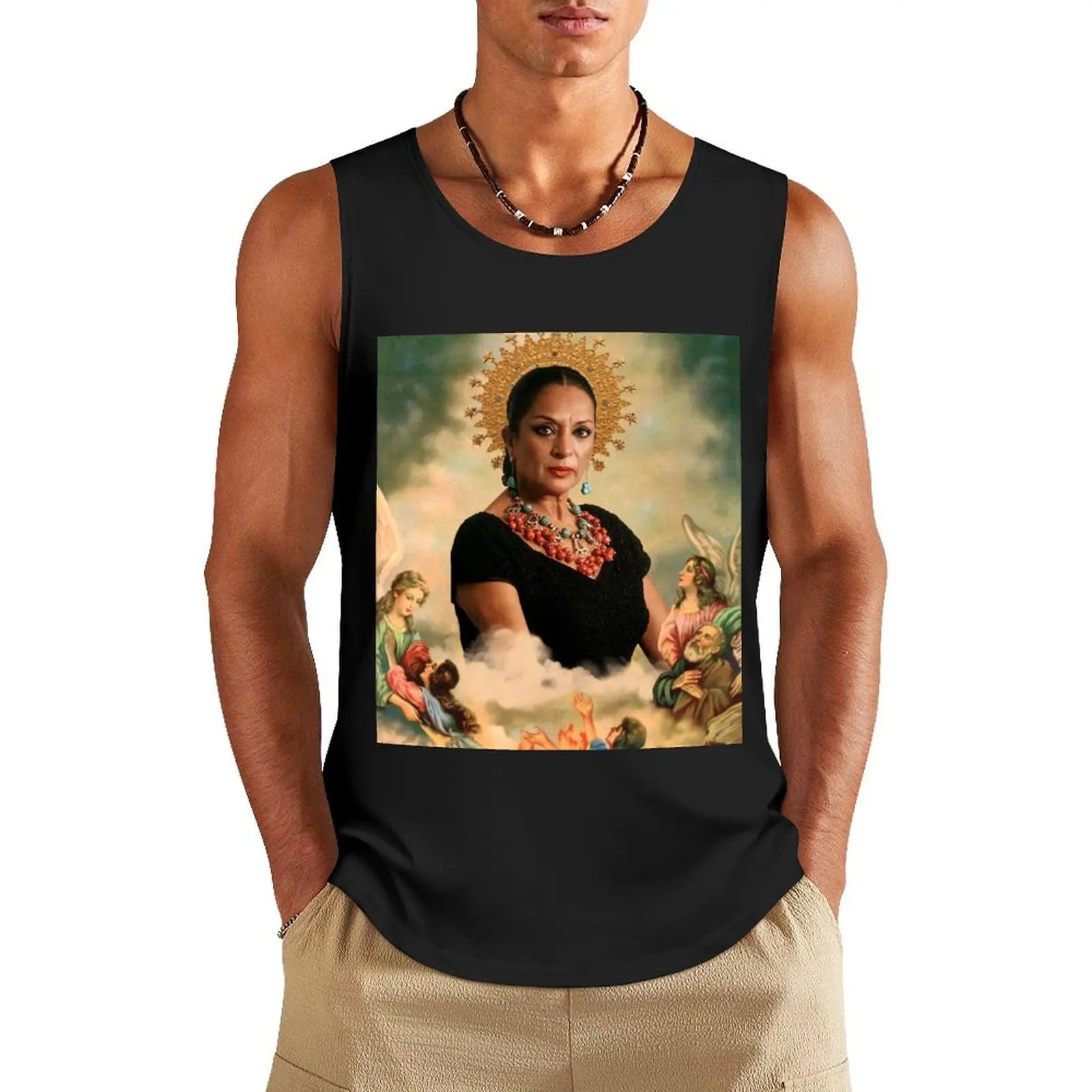 

Santa Lola Flores Tank Top Vests Man gym clothes sleeveless shirts
