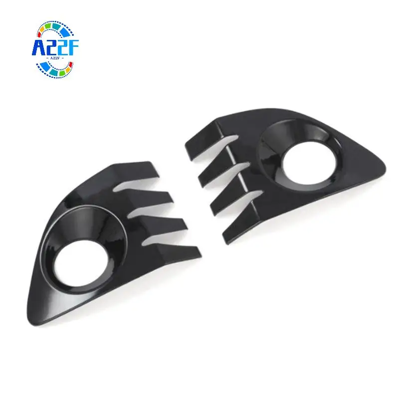 A22F-Under Front Bumper Fog Light Frame Lamp Shade Grill Bezel Cover For Toyota Corolla Cross XG10 Hybrid 2021-2025