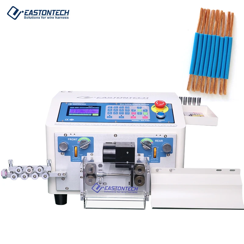 EASTONTECH New Model EW-03B+ Wire Cutting and Stripping Machine Up to 10MM2 with safety cover