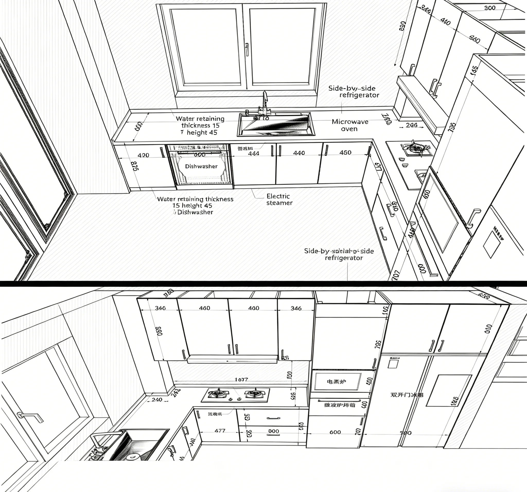 # Moderne matte Backlack-Modul – Kitchen Baking Island Bewertung und Preis