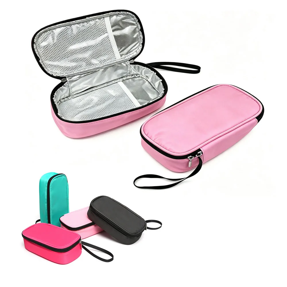 Insulin Cooling Bag Portable First Aid Kit Diabetic Pocket Pill Protector Waterproof Thermal Insulated Medical Cooler No Gel
