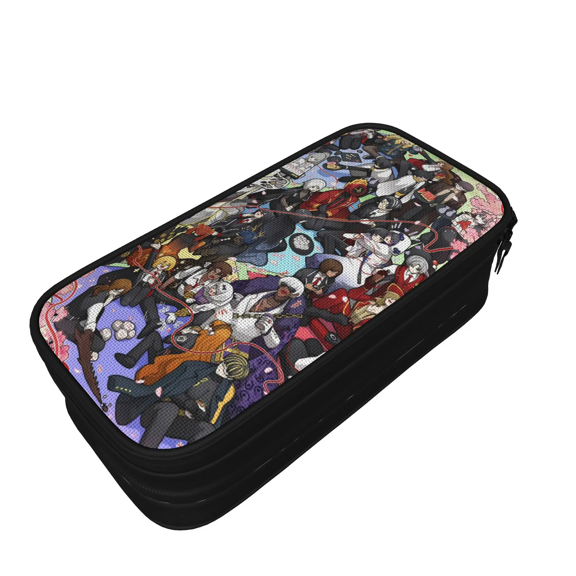 Limbus Company Games Pen Box Double Layer Large Capacity Kids  Pen Case Birthday Gift