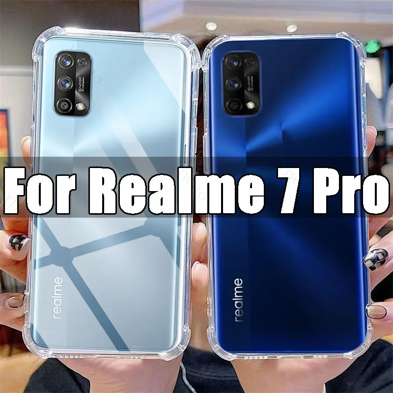 Clear Phone Case for Realme 7 Pro TPU Transparent Case Realme 7Pro 6.4