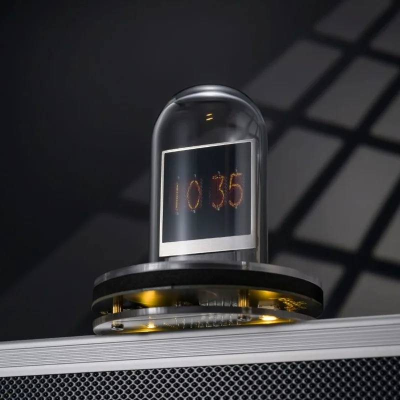 Nixie Tube Style Clock, Flip Display Weather & Bitcoin Smart Desktop Decor Ornament