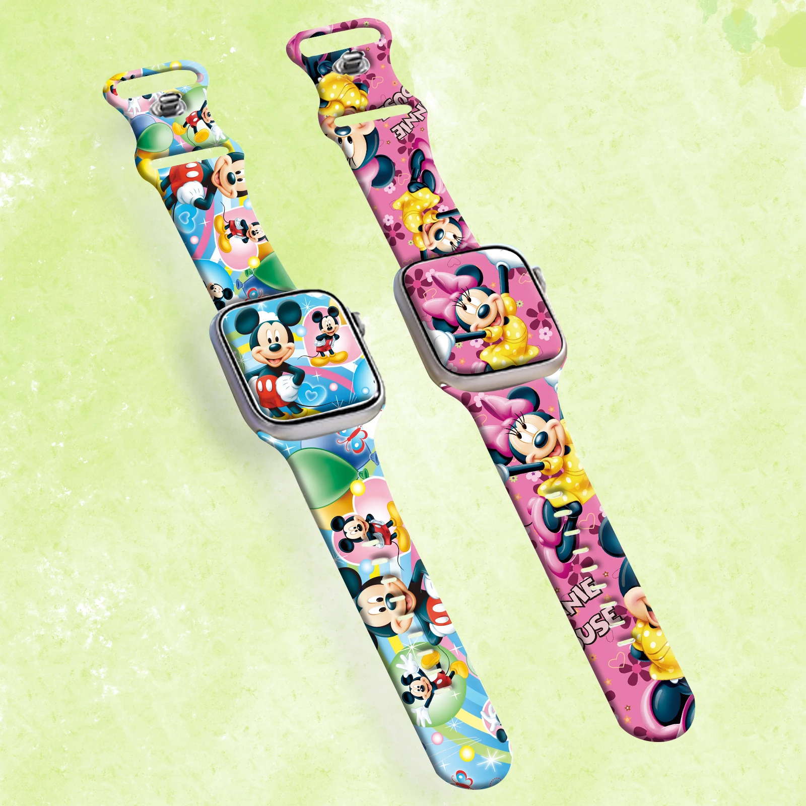 

Disney Print Strap for iWatch 11 10 9 8 Silicone Band Replaceable Bracelet for Apple Watch 46mm 44mm 42mm 41mm Watchband