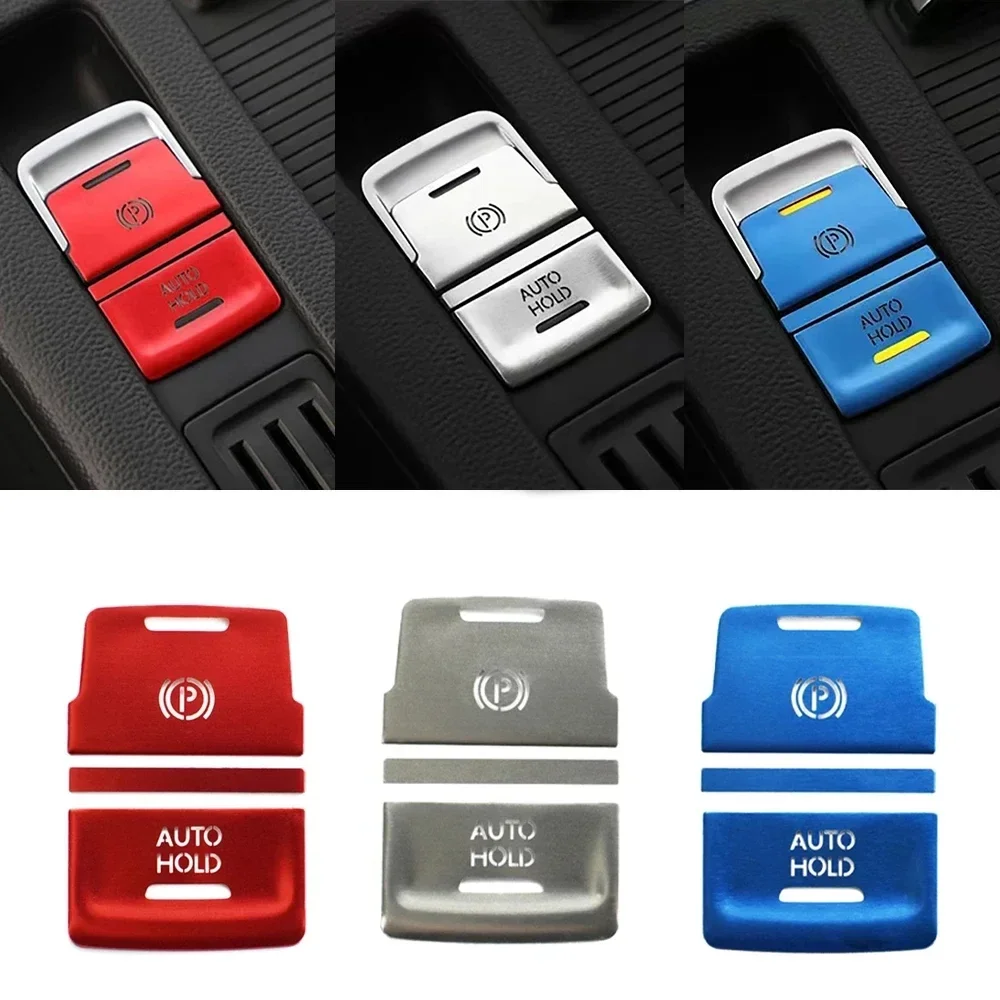 Car Handbrake Auto Hold P Switch Button Sticker Cap Cover Trim Protection Accessories For VW Golf 7 7.5 MK7 AT 2015-2019