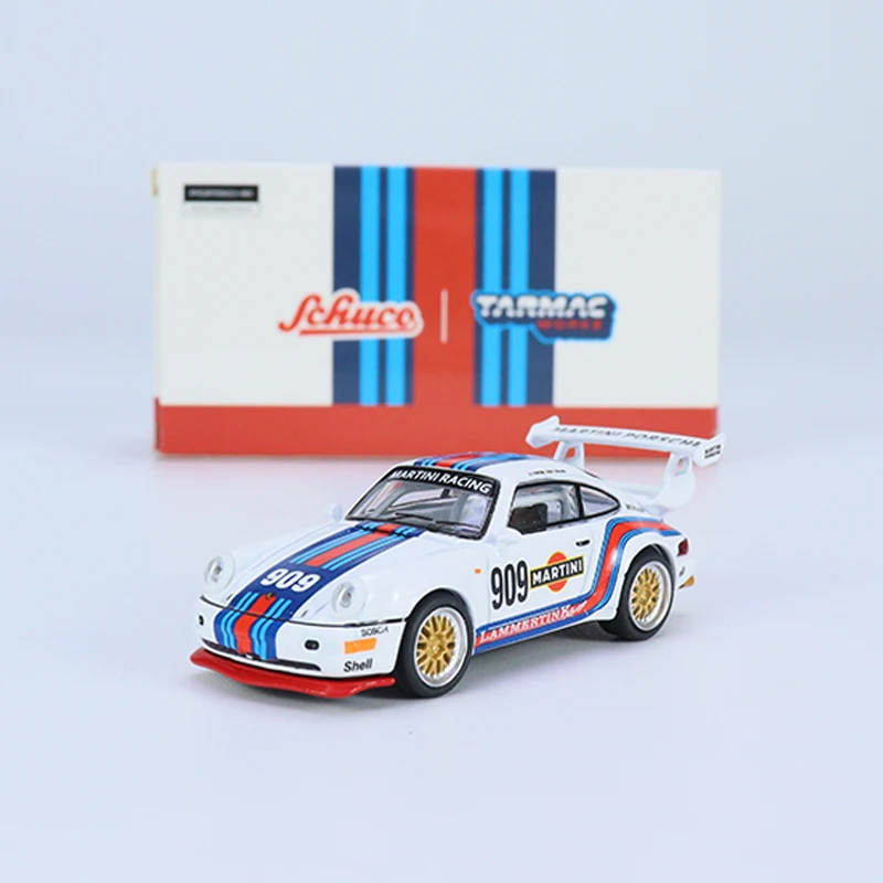 Игрушечная модель автомобиля Tarmac Works 1:64 911, литой автомобиль из сплава RSR, готовый автомобиль-Martini Racing