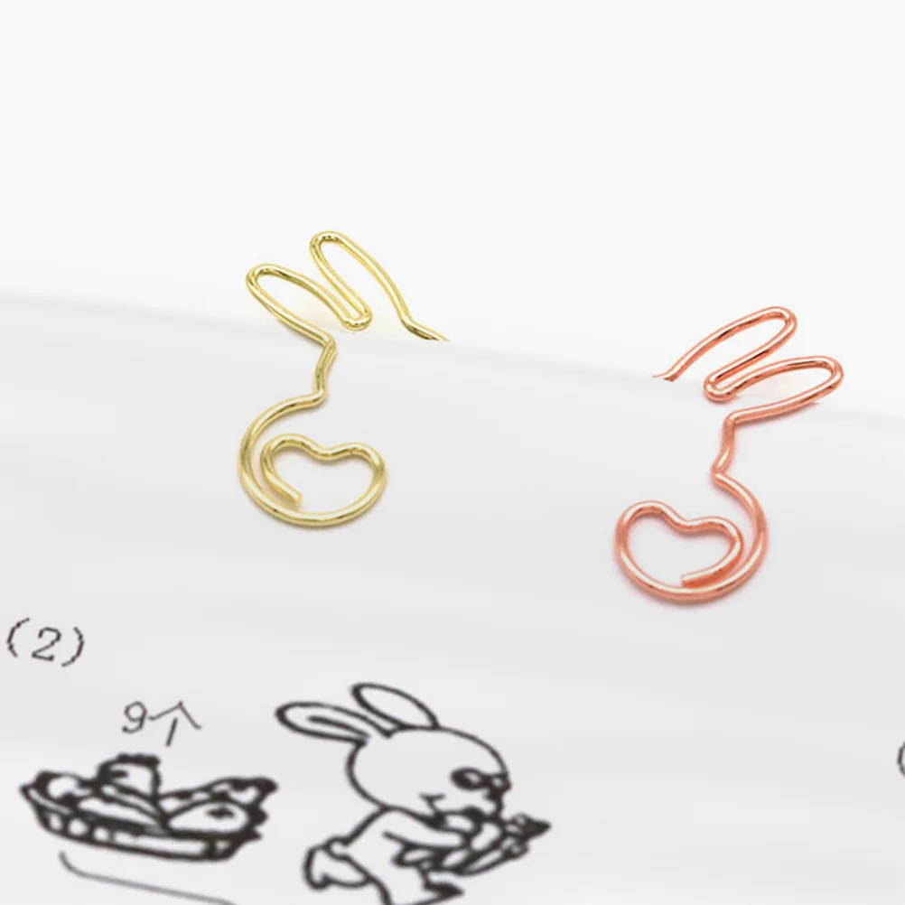 20Pcs Paper Clamp Metal Paper Clip Student Marking Clip Paperclip for Office Paperclips metal marking clip