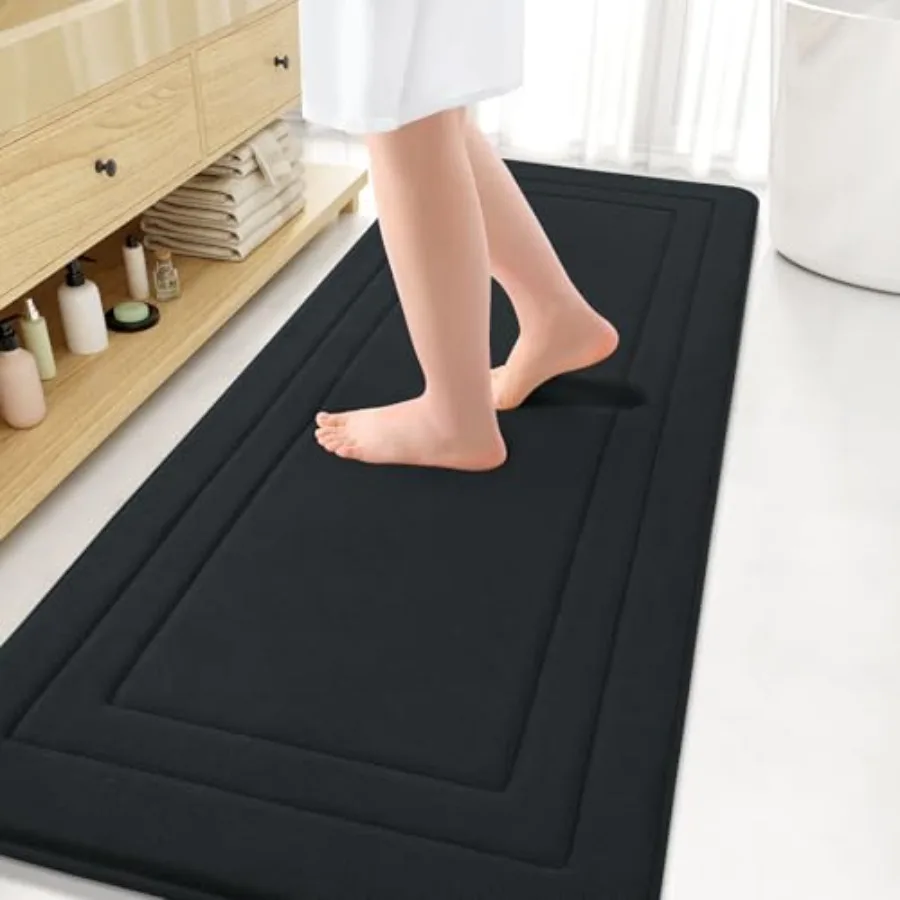 Memory Foam Bathroom Rug Mat 70x24 Ultra Soft and Absorbent Bath Mat Machine Wash Dry Comfortable Bath Rug Carpet for Bathroom