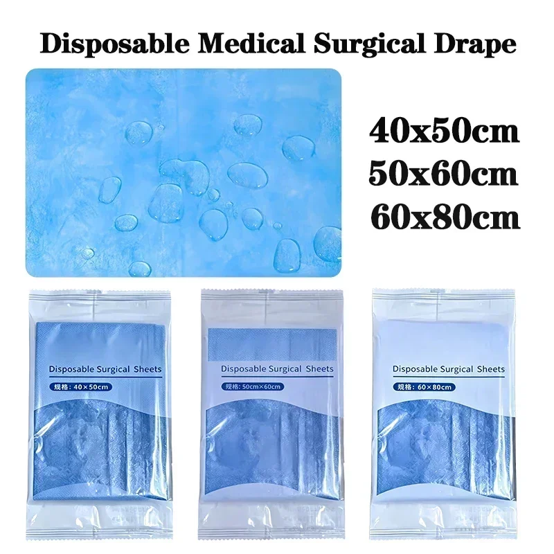 Blue Disposable Nonwoven Surgical Hole Sheets Sterile Drape for Dental Operating Environments Individually Packaged