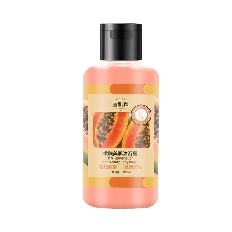 Papaya Shower Gel Refreshing Fragrance Plant Extract Gently Cleanses Tender Smooth Skin Whitening Гель Для Душа