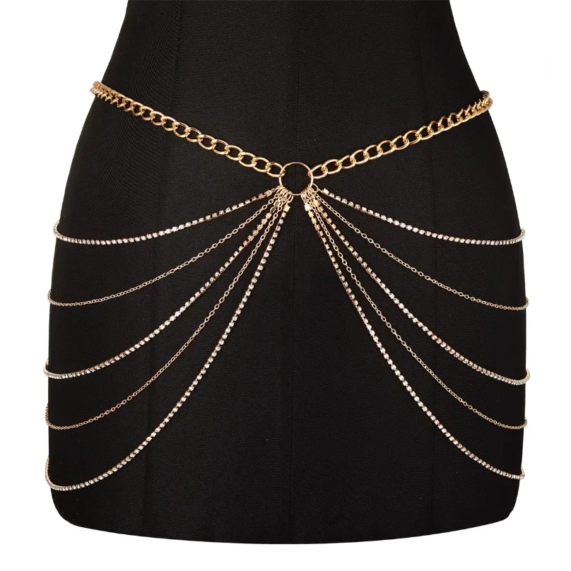Sexy Waist Chain Belt Layered - Body Jewelry Trend recension och pris
