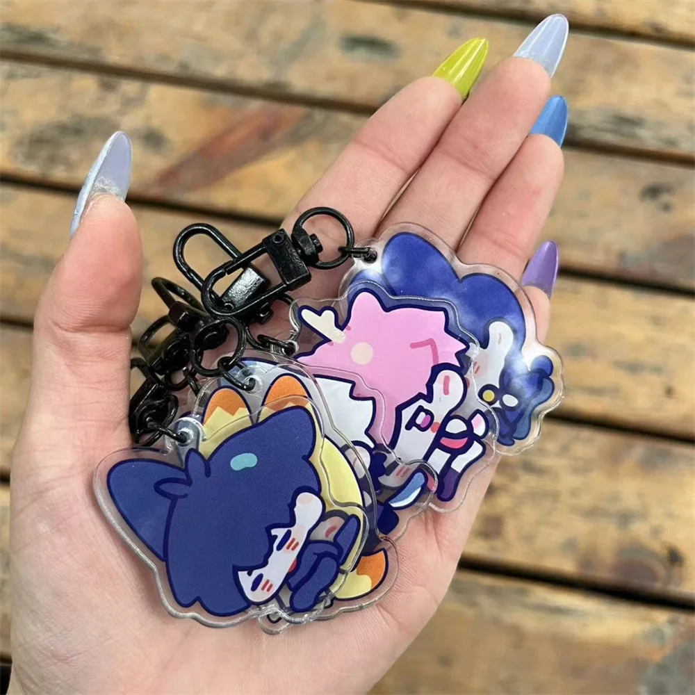 KPOP PLAVE Cartoon Cute Keychain Acrylic Car Door Keyring Pendant YEJUN NOAH BAMBY EUNHO HAMIN Bag Accessories Decor Fans Gift