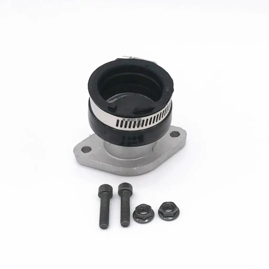 

Replacement Intake Manifold Pipe Aluminum Fuel Carburetor Adapter Engine Upgrade for Yamaha Tracker250 YFM250