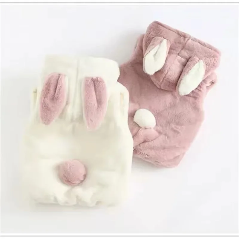 

Rabbit Ears New Plush Vest For Girls Cute Baby Girl Outer Wearing Sleeveless Vest Winter Thickened Warm Children's Vest