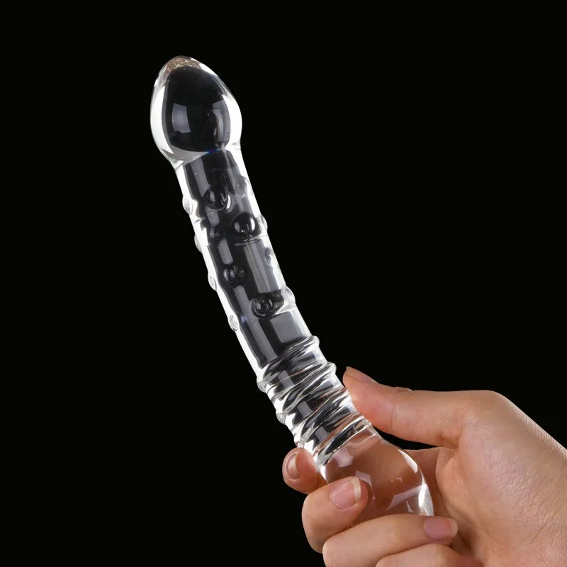 Glass Crystal Masturbation Stick G-spot Butt Anal Pussy Massager Trainer Anal Plug Butt Plug Adult Sex Toys For Men Women Couple