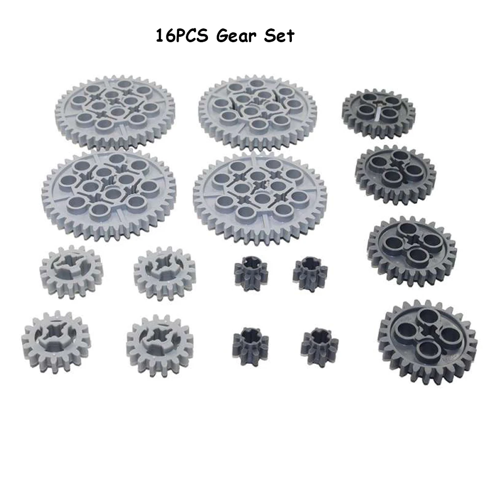 Set De 854 Piezas Técnicas – Engranajes, Ejes, Ruedas Y Amortiguadores Para Construcciones Mecánicas