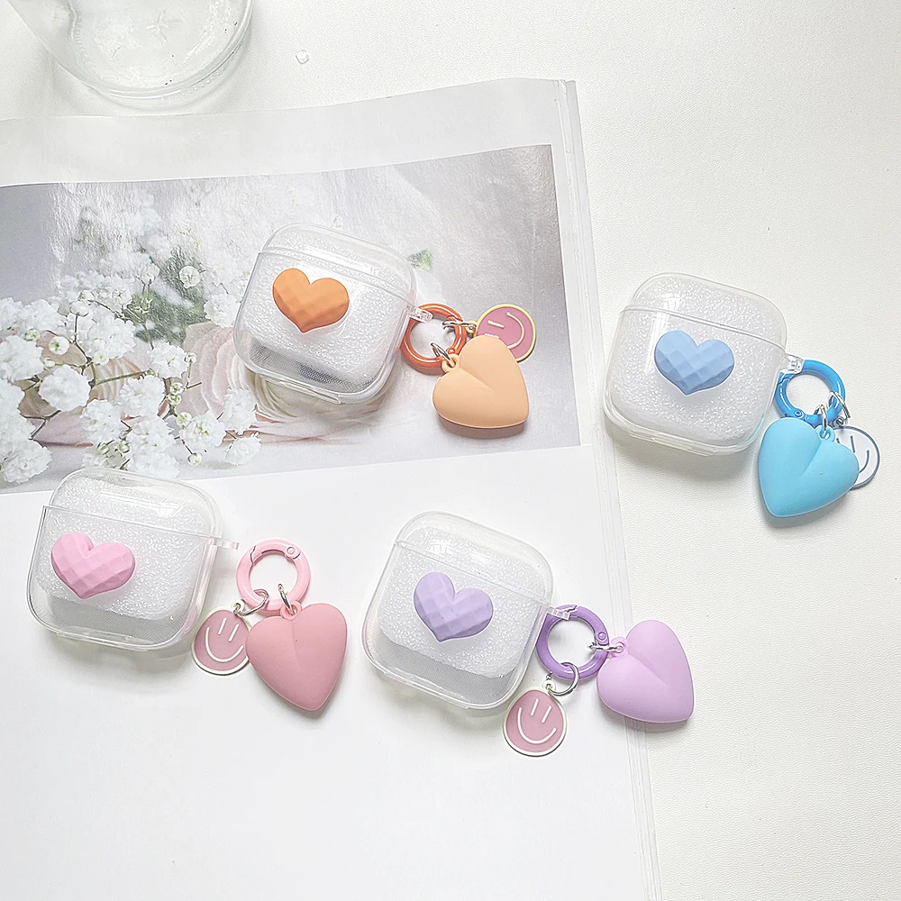 แฟชั่น Love Clear หูฟังสำหรับ Disney LY311 /T5 /Q6 /F6 /D11 /F2 /DIVOQ1คุณภาพสูง TPU ซิลิโคนฝาครอบพวงกุญแจ