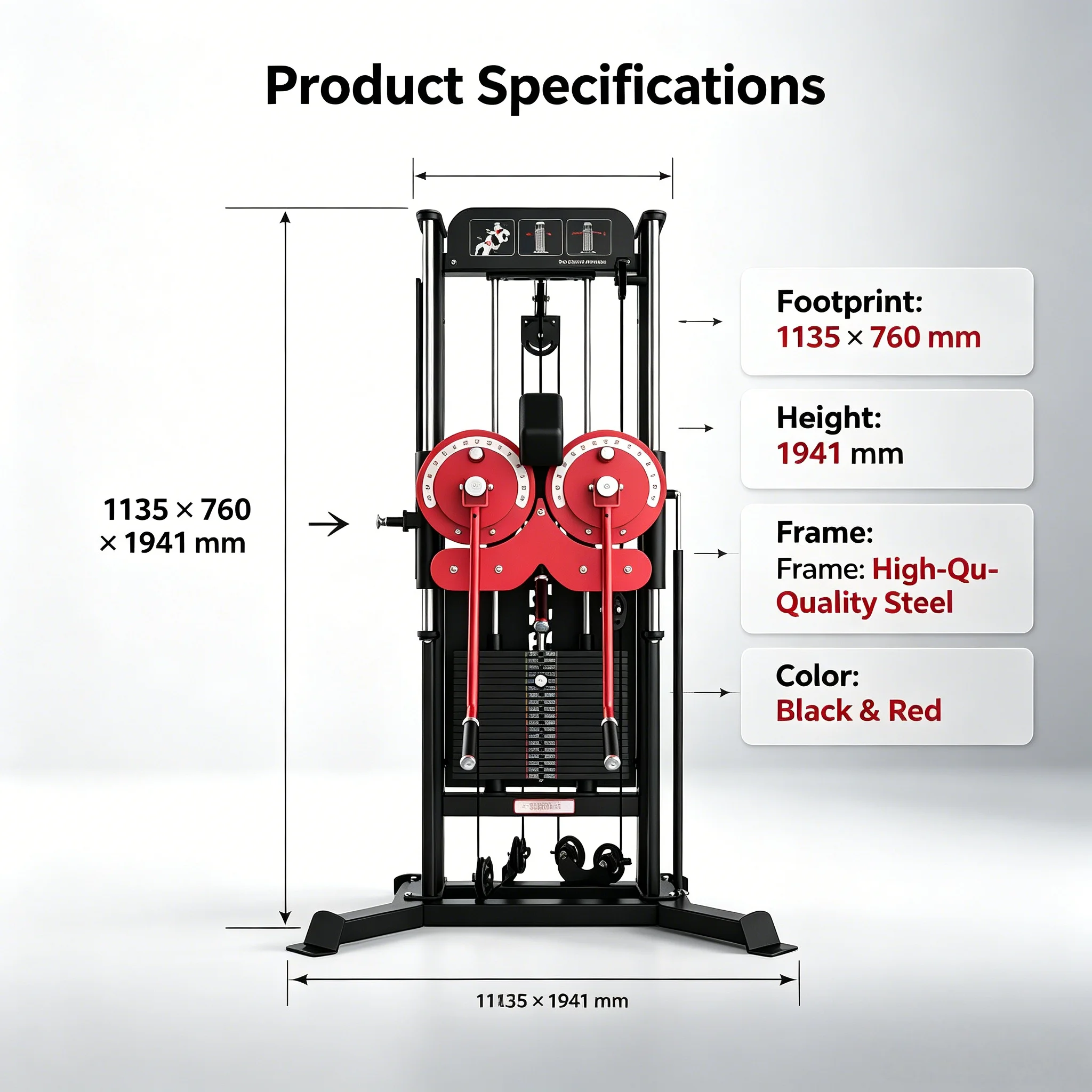 Commercial Adjustable Gym Standing Multi Flight Shoulder Arms Trainer Lateral Raise Machine Dual Pulley Shoulder Press Fitness