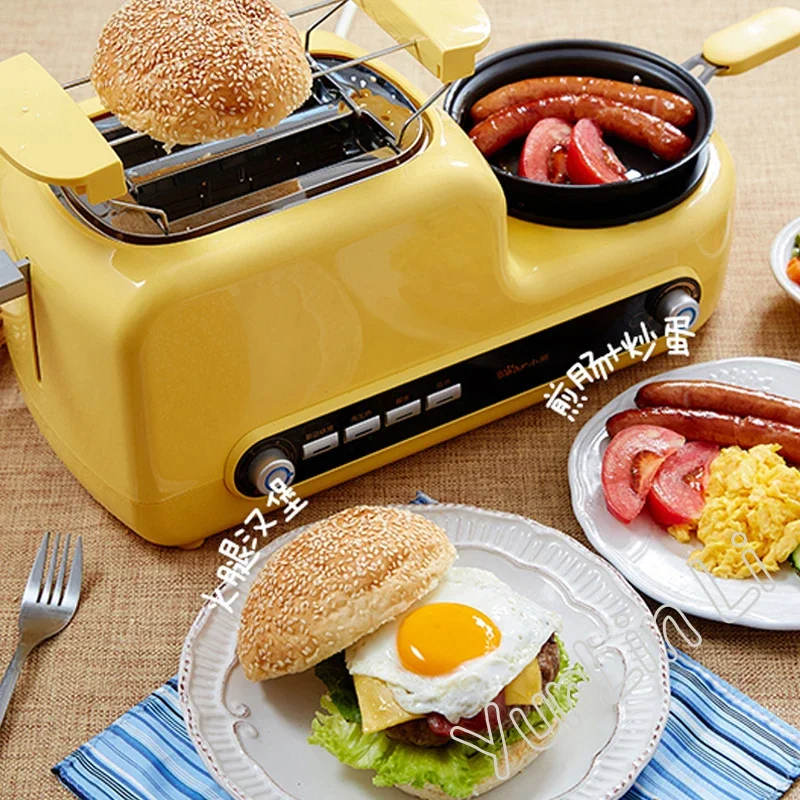 

Home Breakfast Sandwich Muiti-Functional Toaster Bread Baking Machine Egg Cooker Bacon Frying