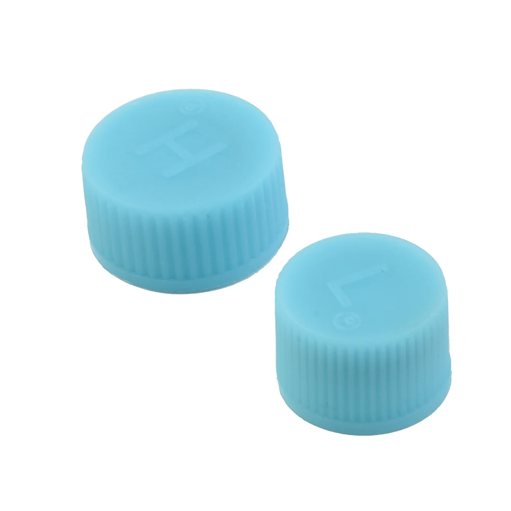 2x tekanan tinggi/rendah AC A/C tutup katup sistem AC alat layanan AC cocok untuk 99% mobil dengan R134a atau R12