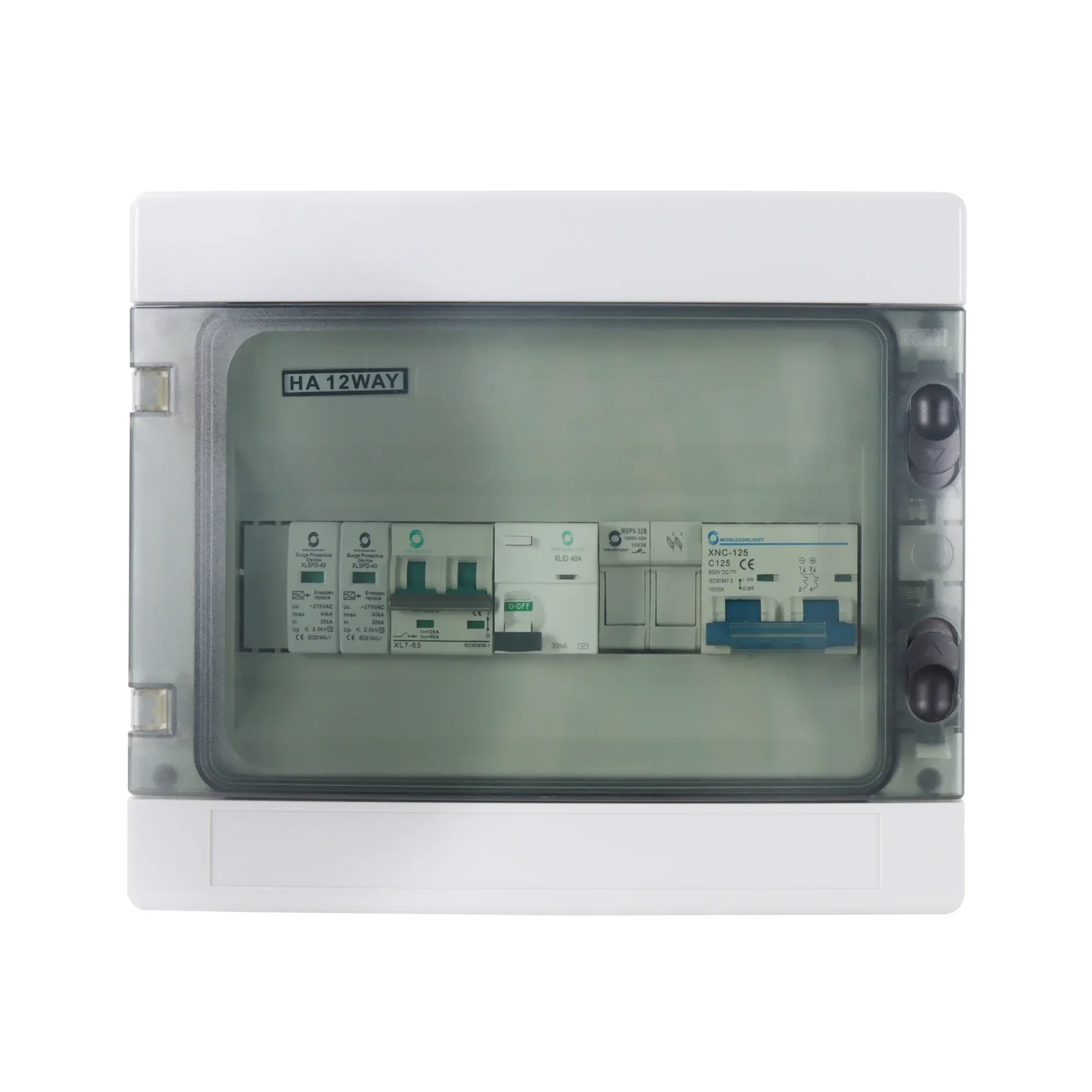 WSDB-PV1/1 مقاوم للماء والغبار 1 في 1 خارج 1 سلسلة التيار المتناوب + تيار مستمر الشمسية Pv صفيف البطارية الموحد صندوق لنظام الطاقة لوحة طاقة شمسية