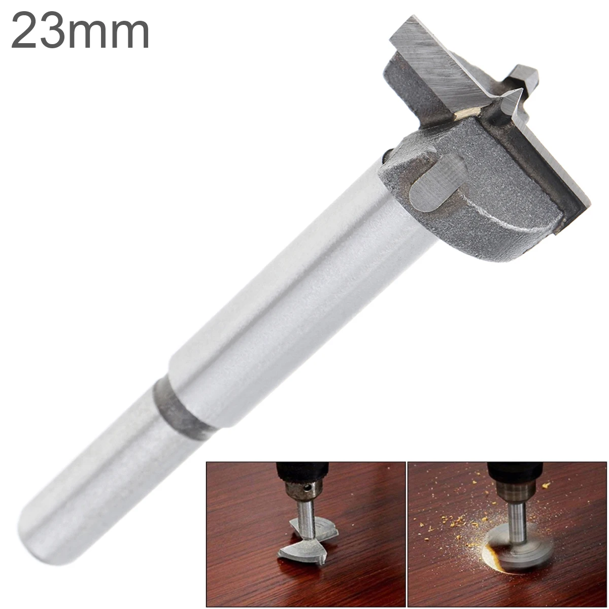 21/23mm Tungsten Steel Alloy Wood Drill Bits Woodworking Hole Opener for Drilling on Plasterboard / Plastic Boards /Wooden Board