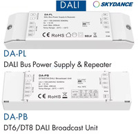 Skydance 100-240V AC 200mA DALI Broadcast Unit DA-PB(DT6/DT8) DALI Bus Power Supply & Repeater DA-PL Transmission DALI Signals