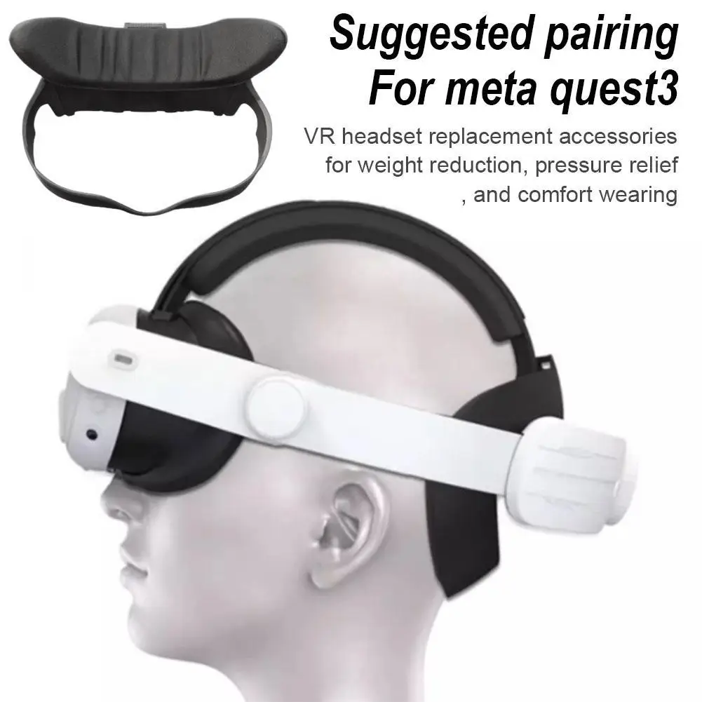 VR Headset Sweat Proof  Light Blocking Pad Eye Mask  Suitable For Quest 3 Open Face Mask  Replace Accessories