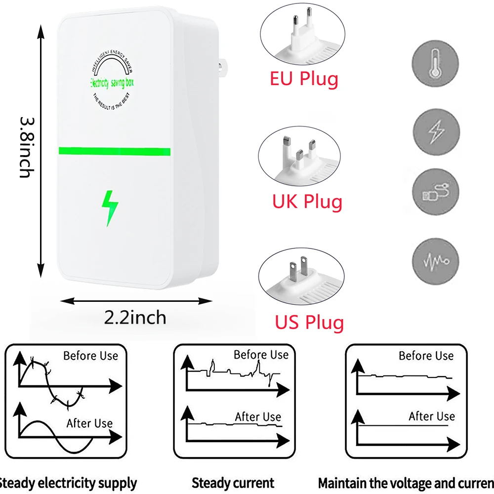 Energy Saving Device Save Electricity Household Power Saver Electricity Saving Box 90V-250V 30kw