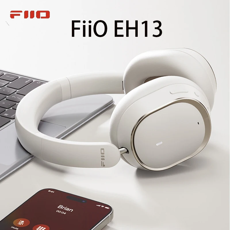 FiiO EH13/JN3 오버이어 블루투스 헤드폰 ANC 액티브 노이즈 캔슬링 이어폰 LDAC HiFi 오디오 게이밍 헤드셋 (게이머용)