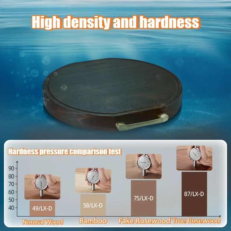 Rosewood Chopping Board Antibacterial and Mildew-proof Special for Household Cutting Solid Wood Chopping Board Thickened Tool