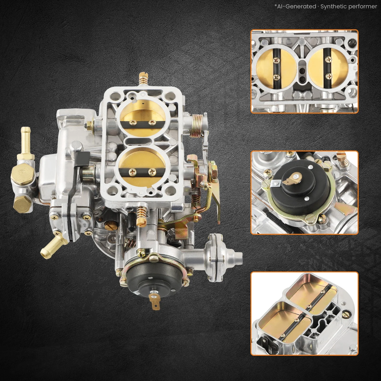 Vergaser für Ford VW, Ersatz für WEBER 38 für 19830.202 38DGAS – Detail 5