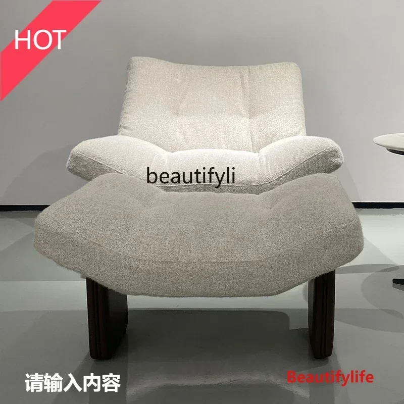 

New style NN Italian light luxury single sofa chair Nordic solid wood, living room balcony model room reception leisure chair ss